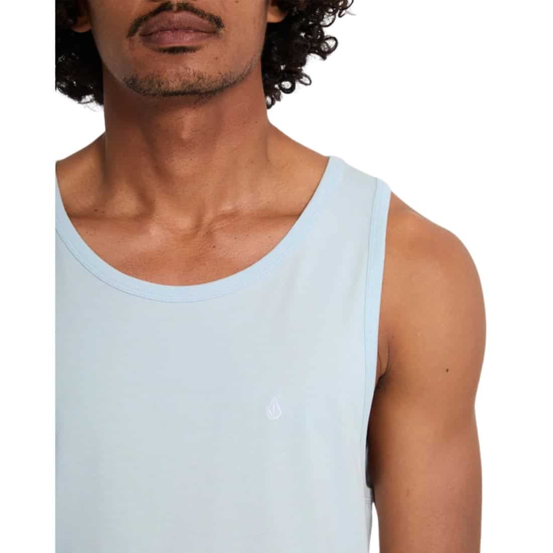 Volcom Stone Blanks Tank Top Vest - Light Blue Acid - Mens Skate Brand Vest/Tank Top by Volcom