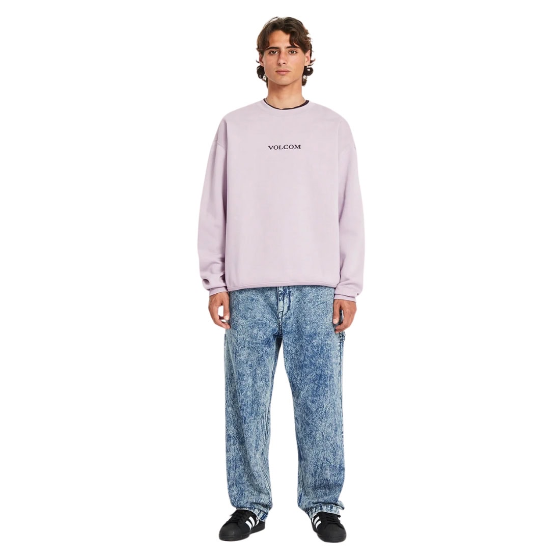 Volcom Stone Crew Fleece - Light Purple - Mens Crew Neck Sweatshirt by Volcom