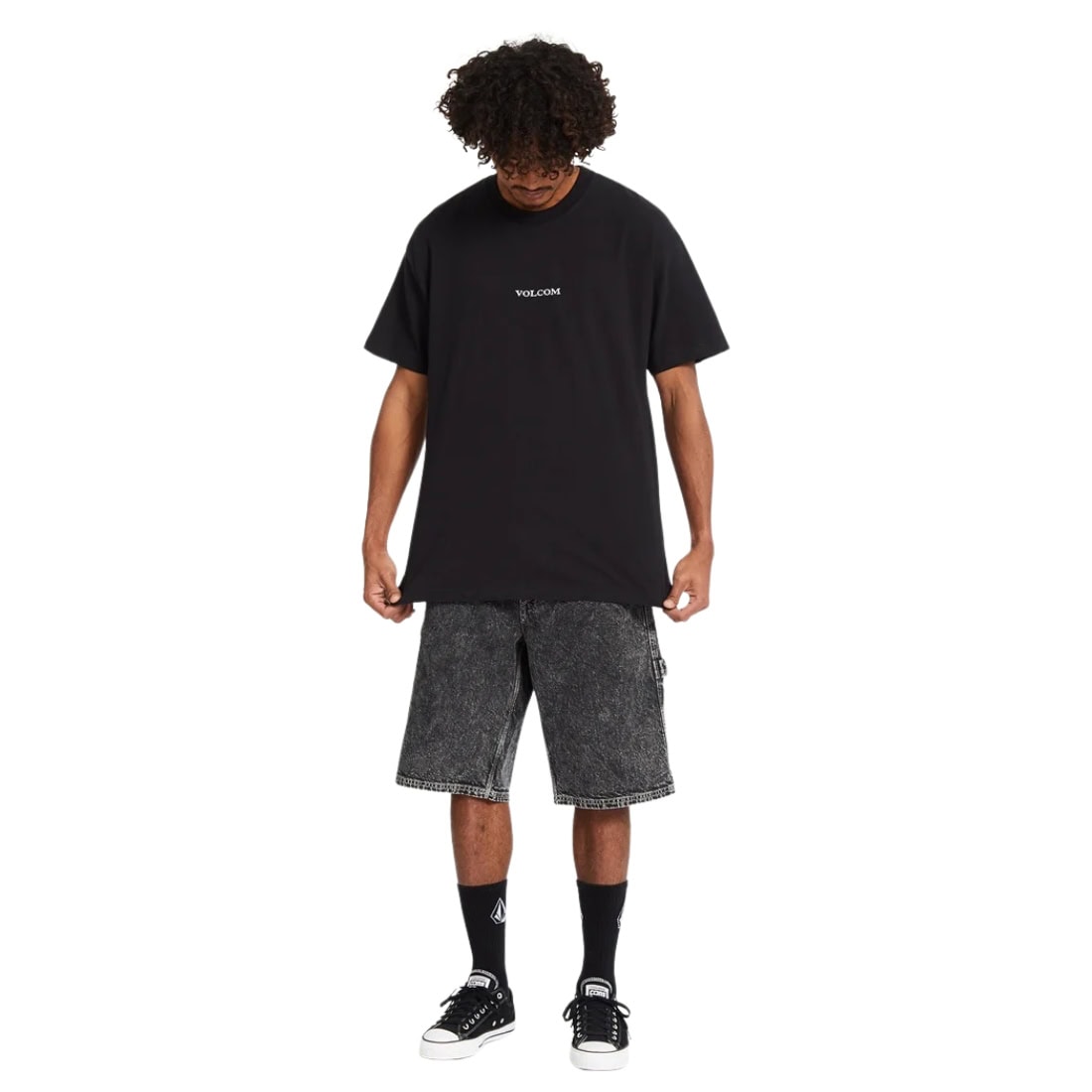 Volcom Stone Loose Fit T-Shirt - Black FA26 - Mens Graphic T-Shirt by Volcom