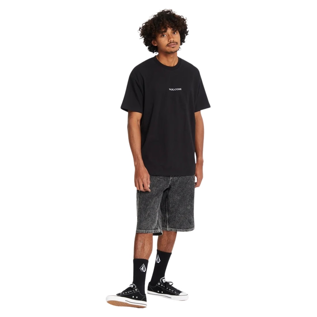 Volcom Stone Loose Fit T-Shirt - Black FA26 - Mens Graphic T-Shirt by Volcom