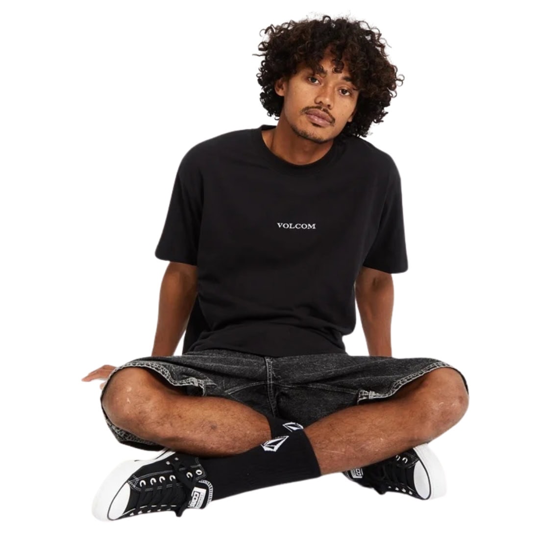 Volcom Stone Loose Fit T-Shirt - Black FA26 - Mens Graphic T-Shirt by Volcom