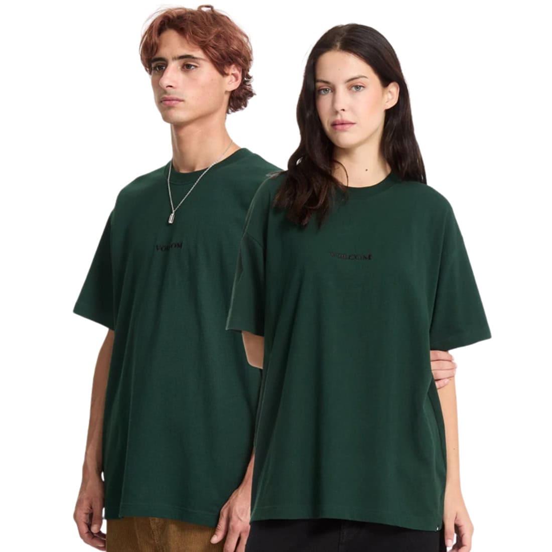 Volcom Stone Loose Fit T-Shirt - Scarab - Mens Plain T-Shirt by Volcom