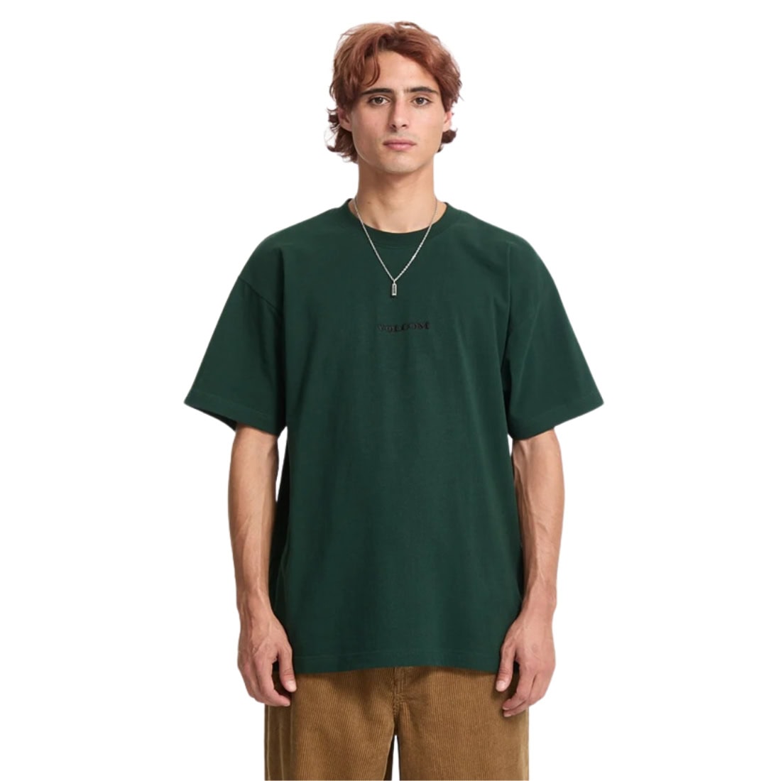 Volcom Stone Loose Fit T-Shirt - Scarab - Mens Plain T-Shirt by Volcom