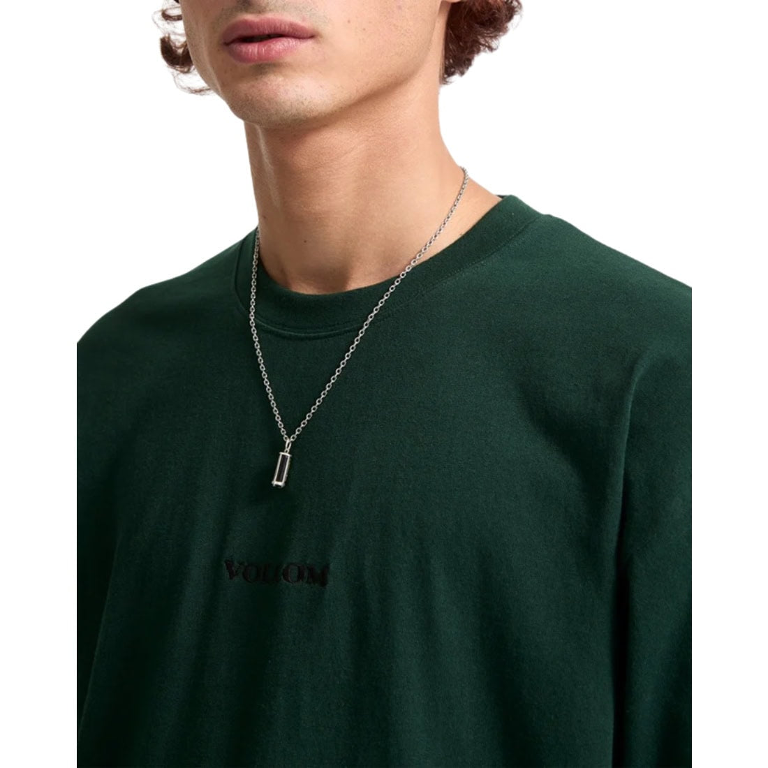 Volcom Stone Loose Fit T-Shirt - Scarab - Mens Plain T-Shirt by Volcom