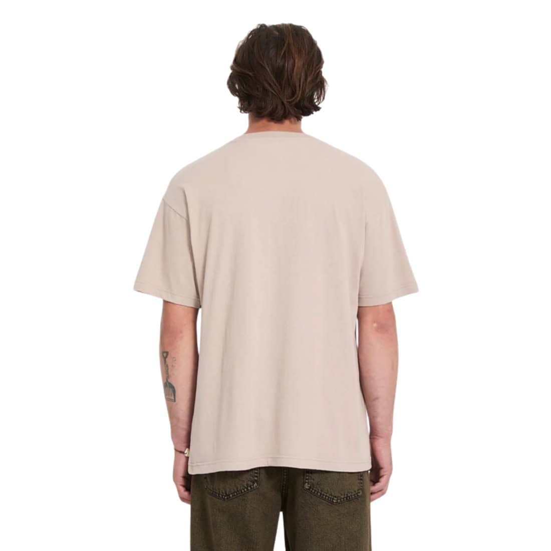 Volcom Stone Loose T-Shirt - Bark Brown - Mens Plain T-Shirt by Volcom