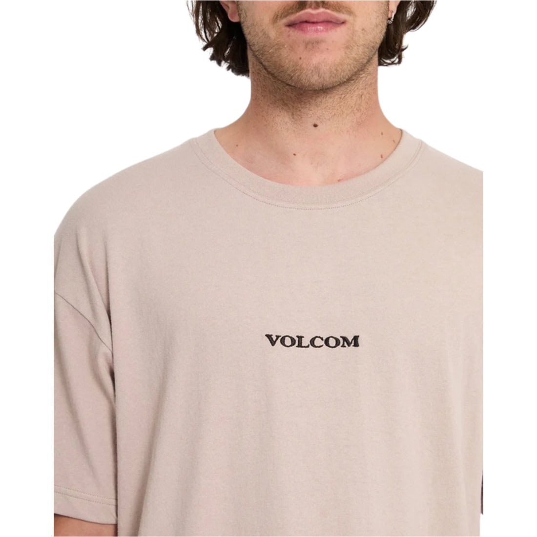 Volcom Stone Loose T-Shirt - Bark Brown - Mens Plain T-Shirt by Volcom