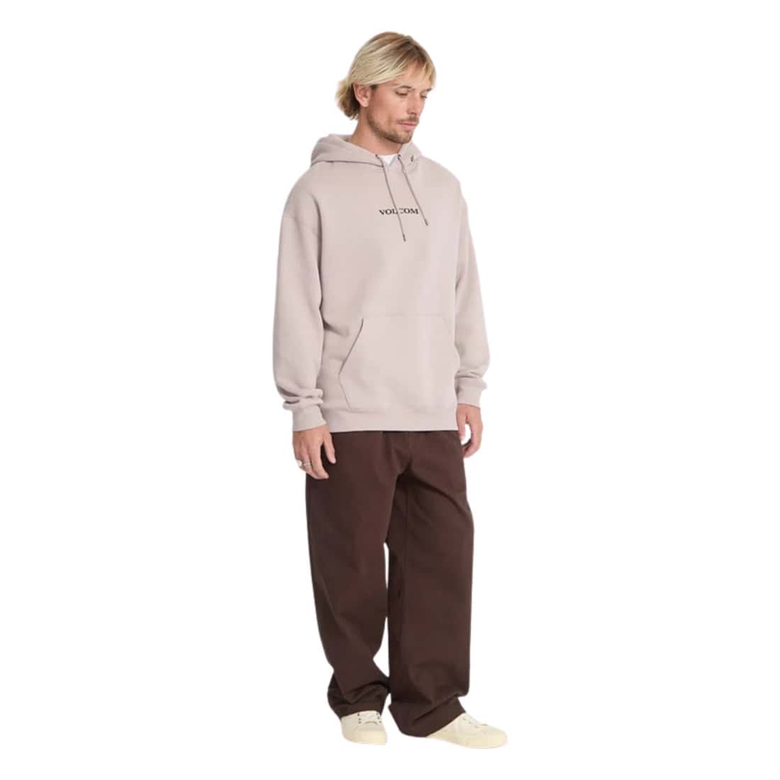 Volcom Stone Pullover Hoodie - Bark Brown - Mens Pullover Hoodie by Volcom