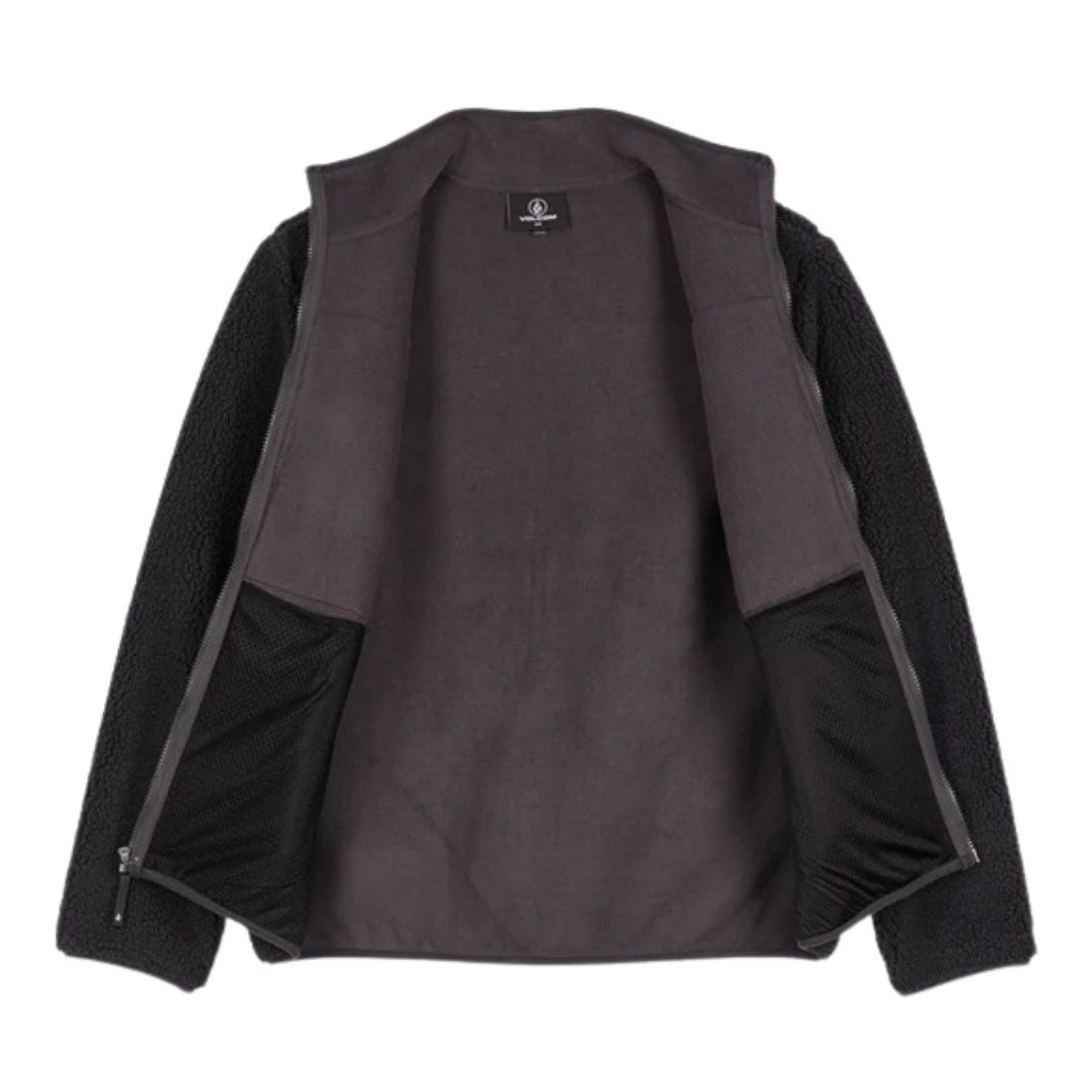 Volcom Storm Stone Zip - Asphalt Black - Mens Zip Up Hoodie by Volcom