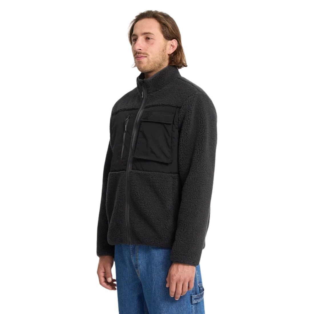 Volcom Storm Stone Zip - Asphalt Black - Mens Zip Up Hoodie by Volcom
