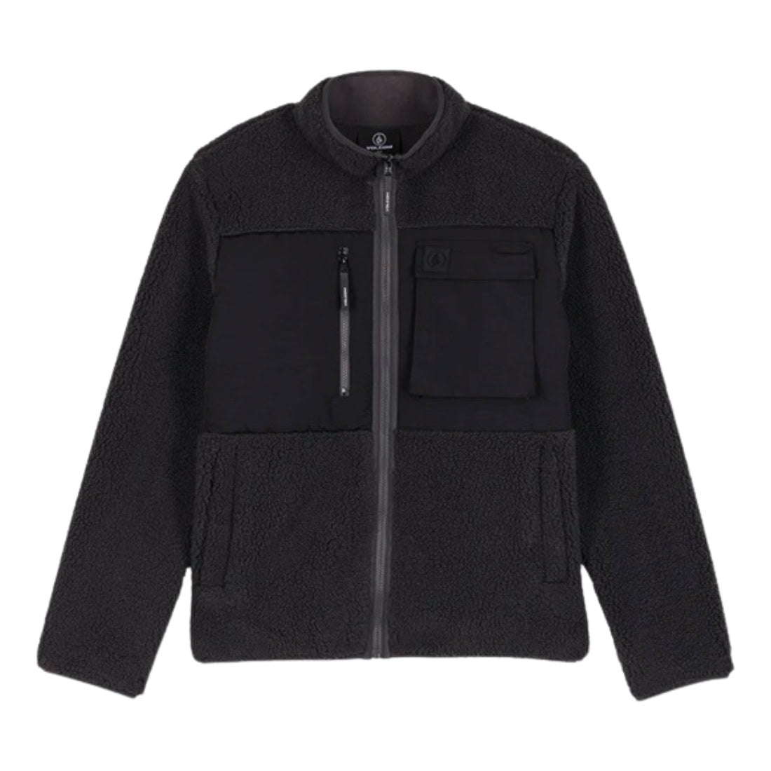 Volcom Storm Stone Zip - Asphalt Black - Mens Zip Up Hoodie by Volcom