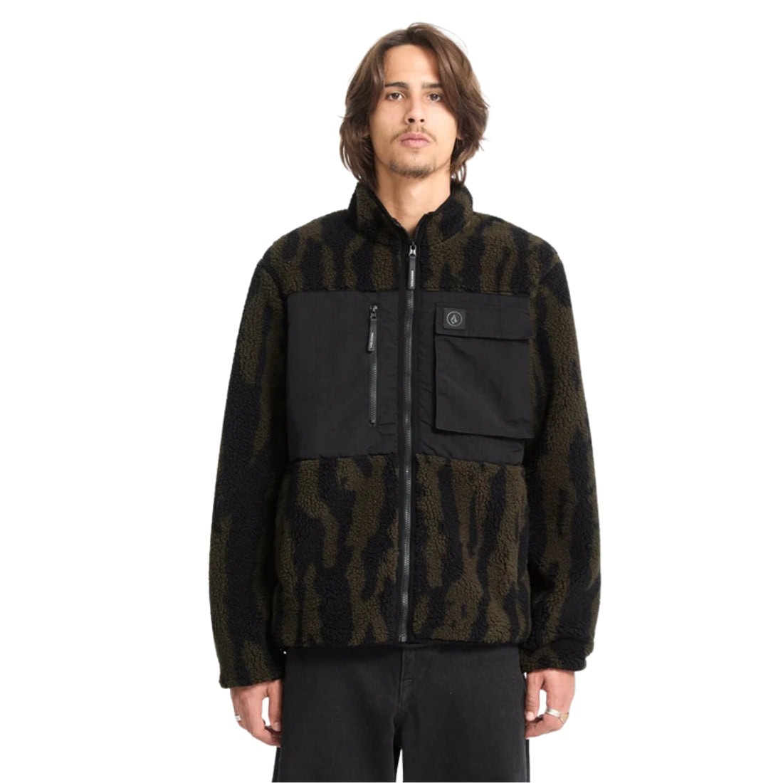 Volcom Storm Stone Zip - Sage Leaf - Mens Zip Up Hoodie by Volcom