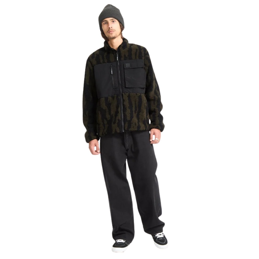Volcom Storm Stone Zip - Sage Leaf - Mens Zip Up Hoodie by Volcom