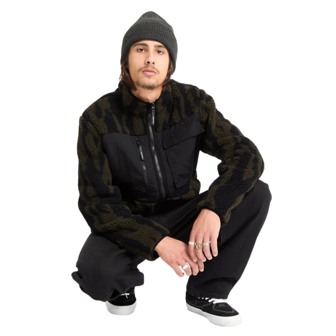 Volcom Storm Stone Zip - Sage Leaf - Mens Zip Up Hoodie by Volcom