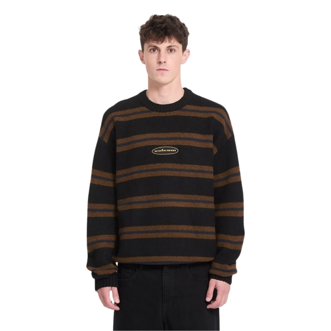 Volcom Striperstand Sweater - Black - Mens Knitwear by Volcom