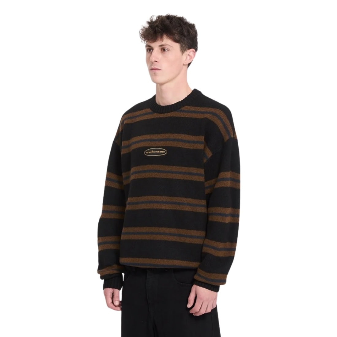 Volcom Striperstand Sweater - Black - Mens Knitwear by Volcom