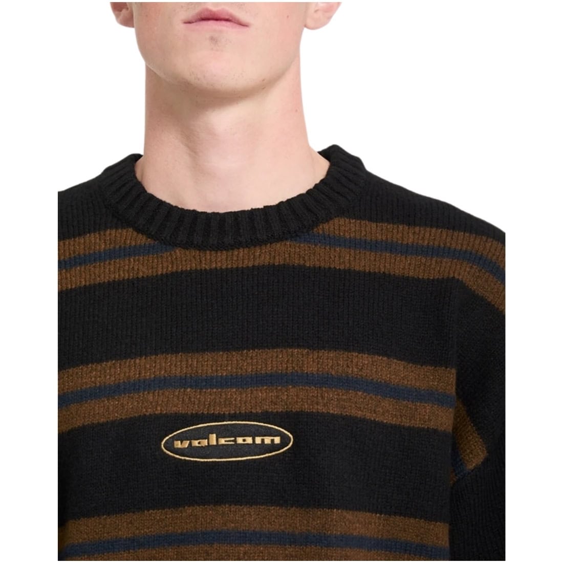 Volcom Striperstand Sweater - Black - Mens Knitwear by Volcom