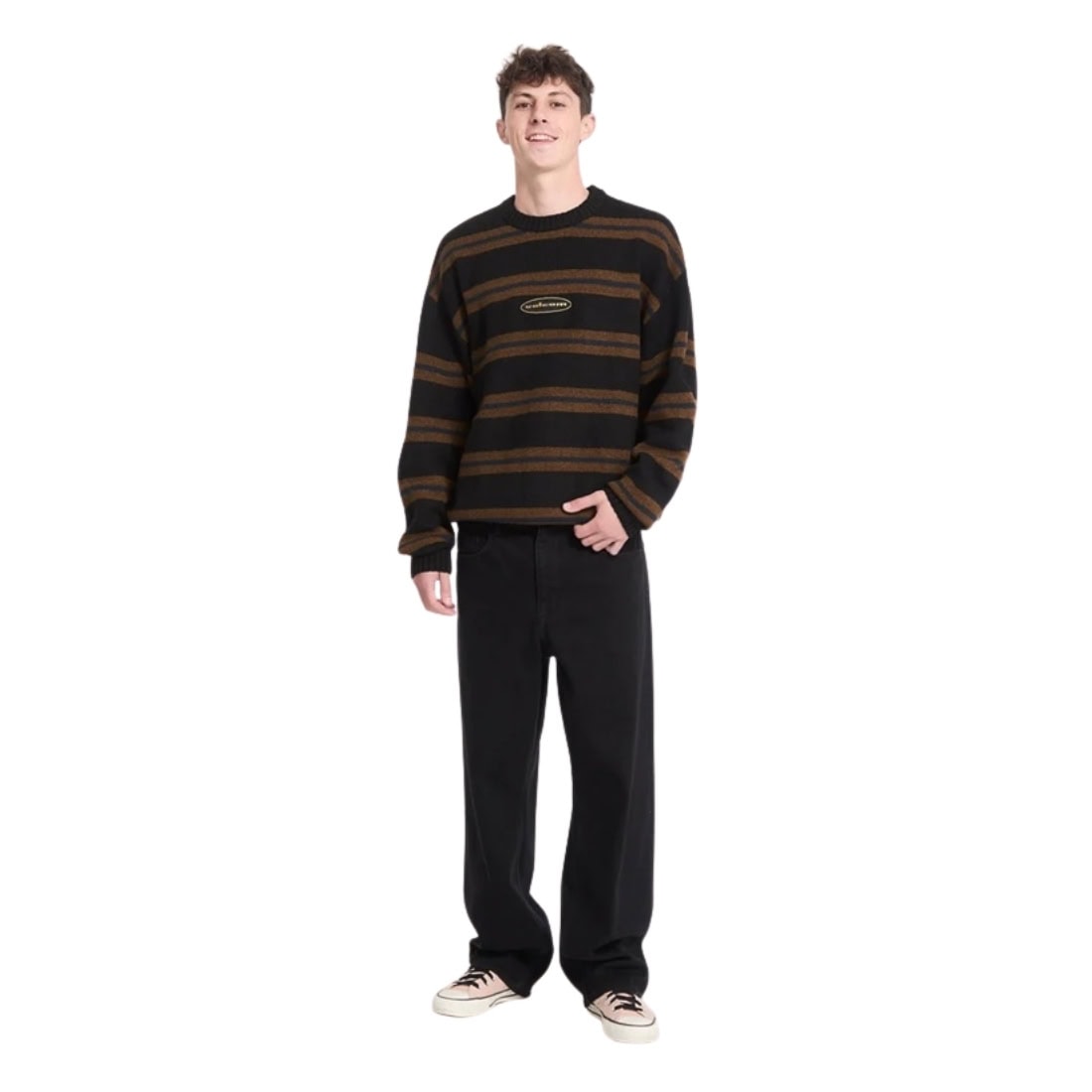 Volcom Striperstand Sweater - Black - Mens Knitwear by Volcom