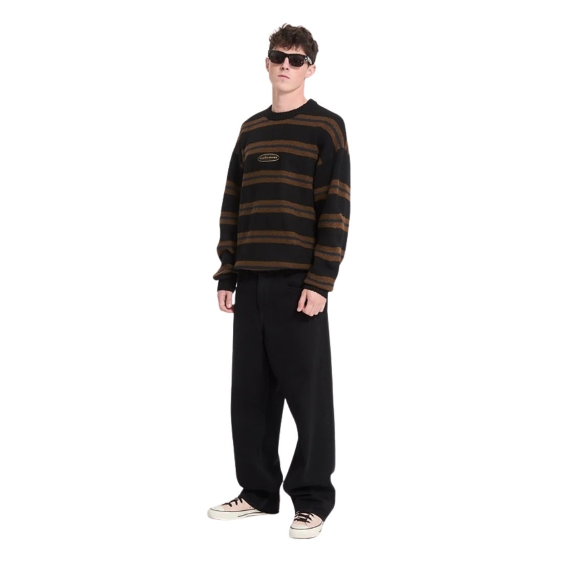 Volcom Striperstand Sweater - Black - Mens Knitwear by Volcom