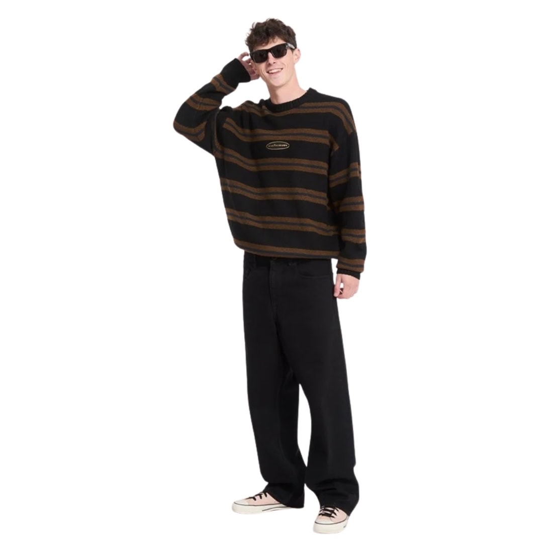 Volcom Striperstand Sweater - Black - Mens Knitwear by Volcom