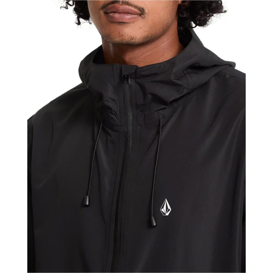 Volcom Thunder Stone 10K Jacket - Black - Mens Windbreaker/Rain Jacket by Volcom