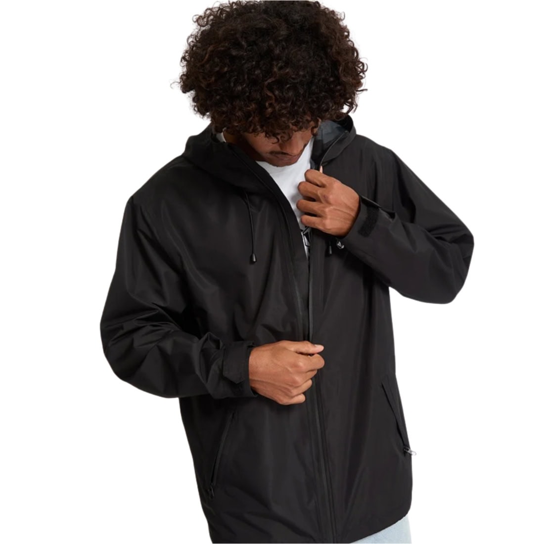 Volcom Thunder Stone 10K Jacket - Black - Mens Windbreaker/Rain Jacket by Volcom