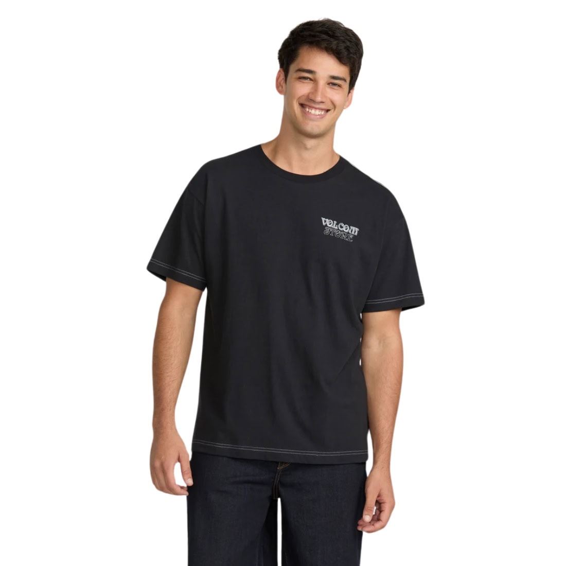 Volcom Timewave T-Shirt - Antique Black - Mens Graphic T-Shirt by Volcom