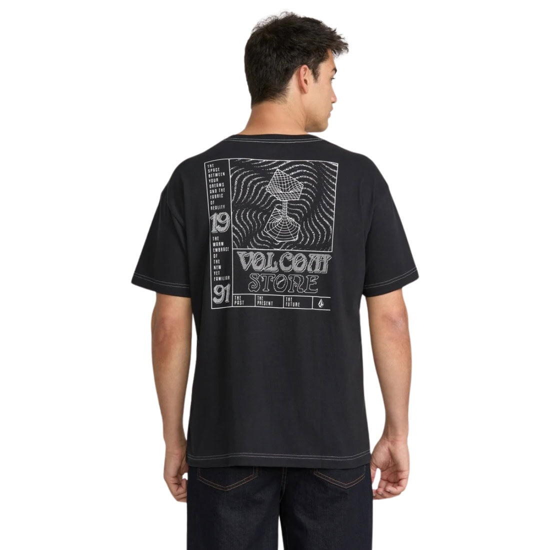 Volcom Timewave T-Shirt - Antique Black - Mens Graphic T-Shirt by Volcom
