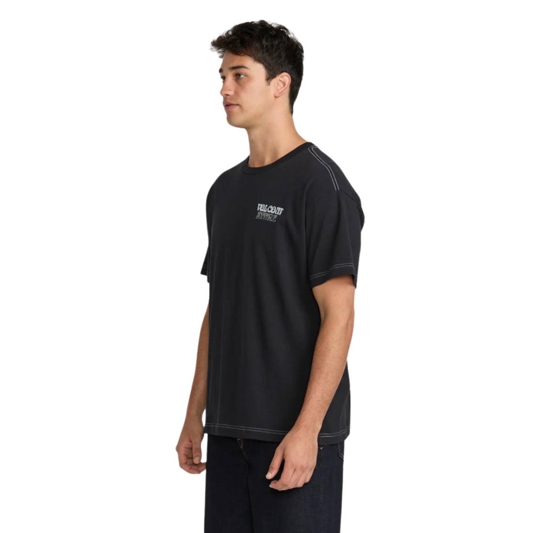 Volcom Timewave T-Shirt - Antique Black - Mens Graphic T-Shirt by Volcom