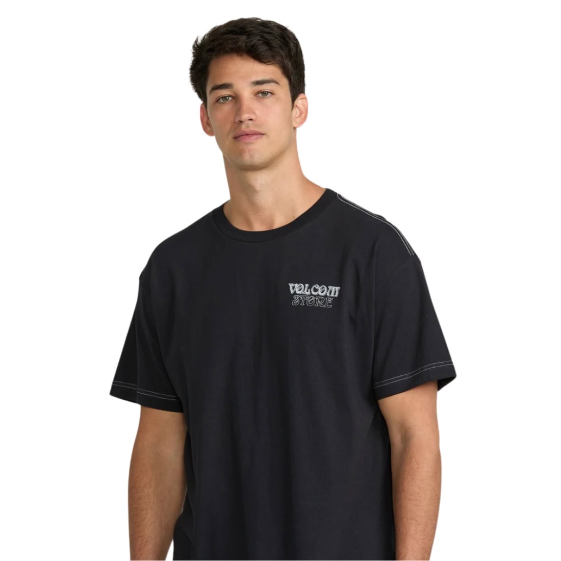 Volcom Timewave T-Shirt - Antique Black - Mens Graphic T-Shirt by Volcom
