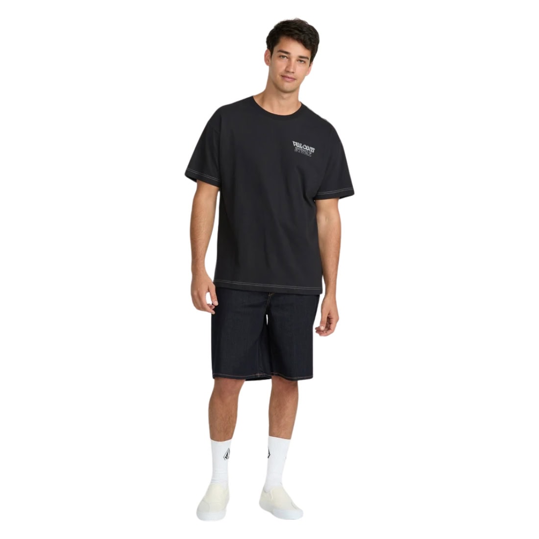 Volcom Timewave T-Shirt - Antique Black - Mens Graphic T-Shirt by Volcom
