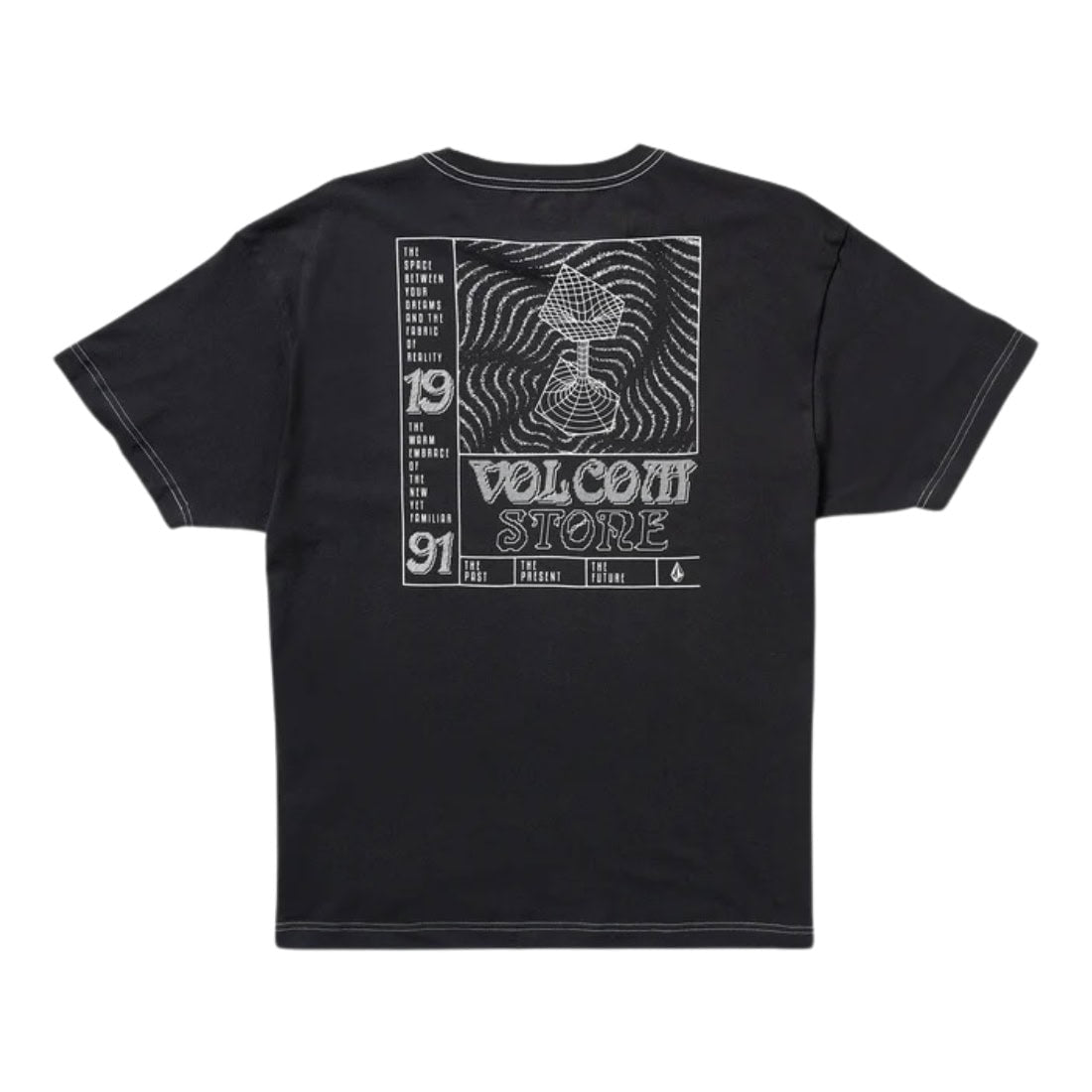 Volcom Timewave T-Shirt - Antique Black - Mens Graphic T-Shirt by Volcom