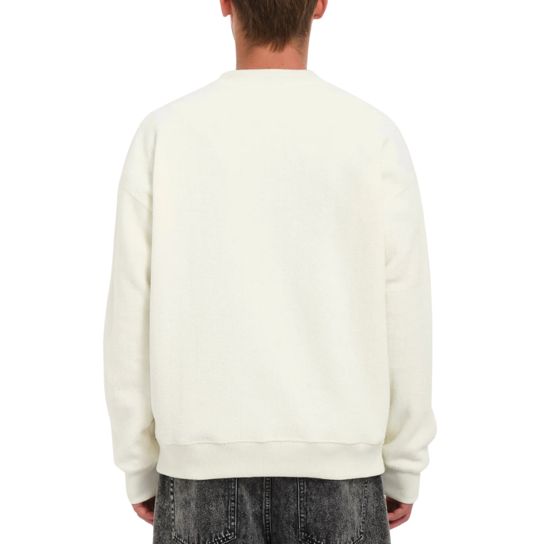 Volcom Too Kool Loose Crew - Dirty White - Mens Crew Neck Sweatshirt by Volcom