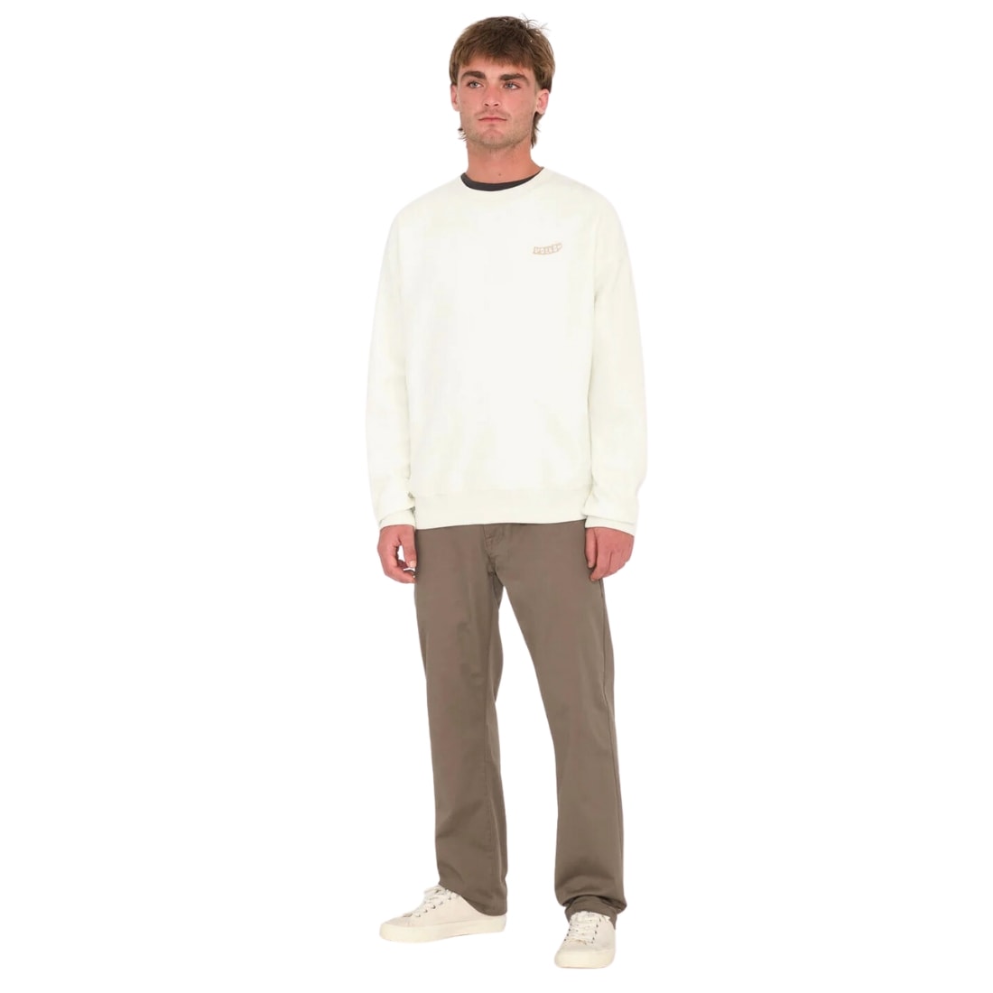 Volcom Too Kool Loose Crew - Dirty White