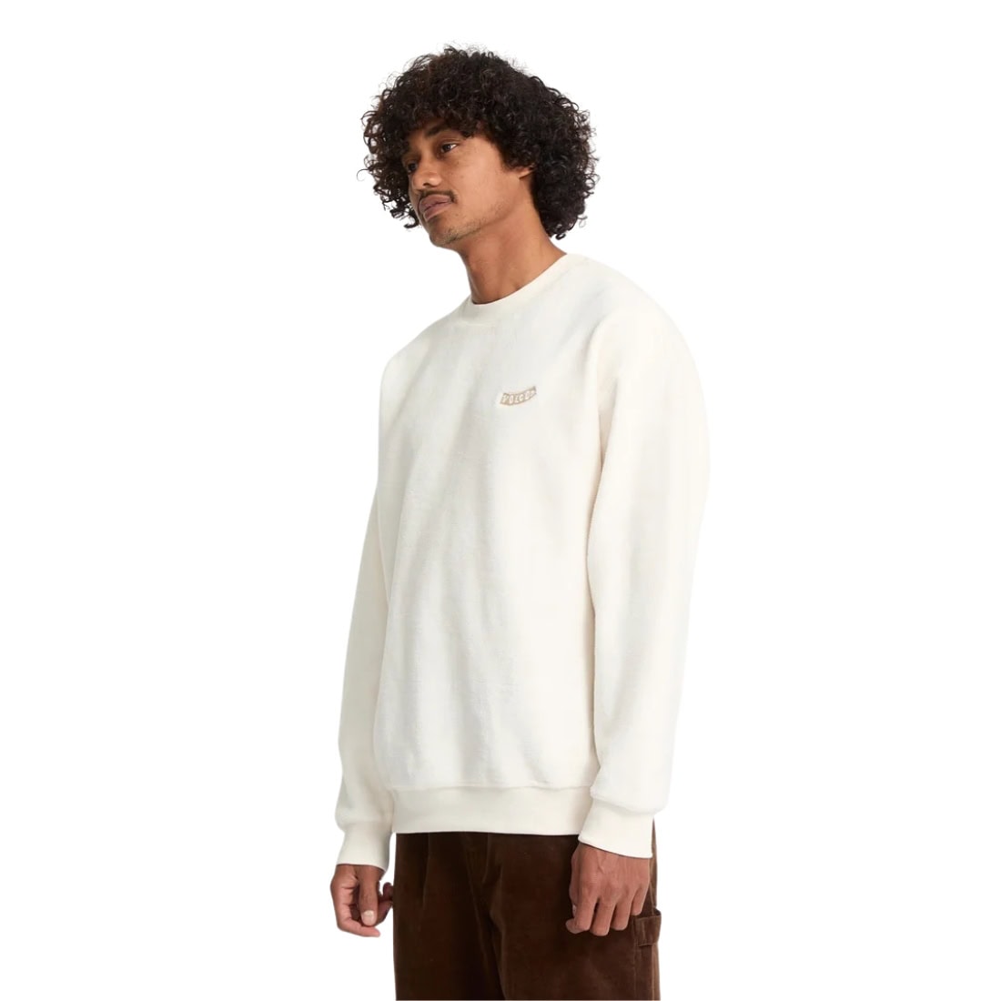 Volcom Too Kool Loose Crew - Dirty White FA26 - Mens Crew Neck Sweatshirt by Volcom