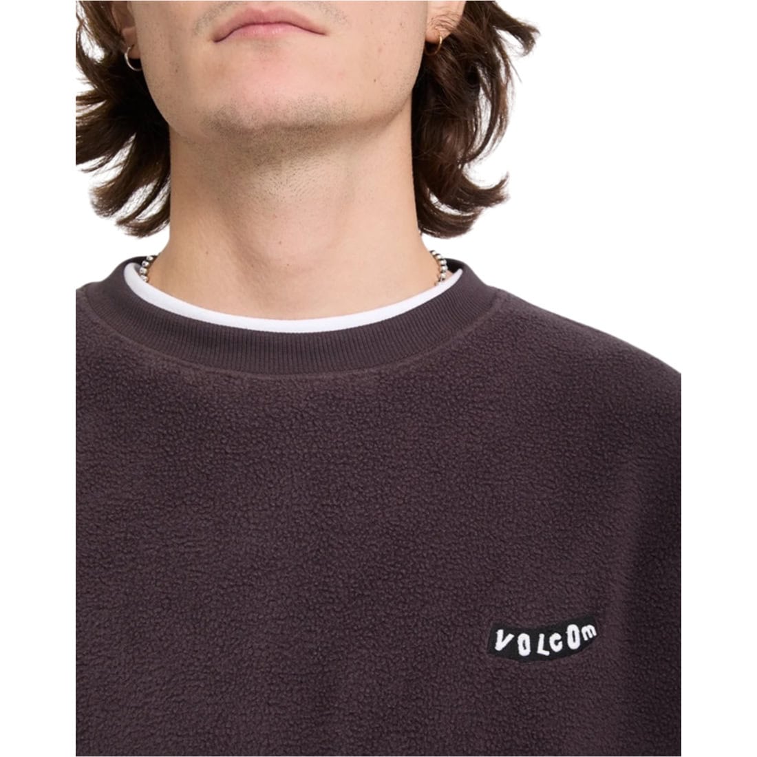 Volcom Too Kool Loose Crew - Raisin - Mens Crew Neck Sweatshirt by Volcom