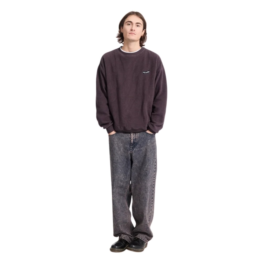 Volcom Too Kool Loose Crew - Raisin - Mens Crew Neck Sweatshirt by Volcom