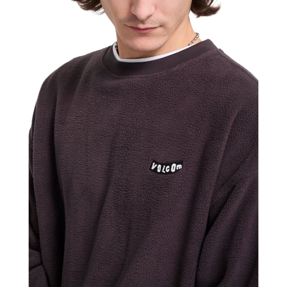 Volcom Too Kool Loose Crew - Raisin - Mens Crew Neck Sweatshirt by Volcom
