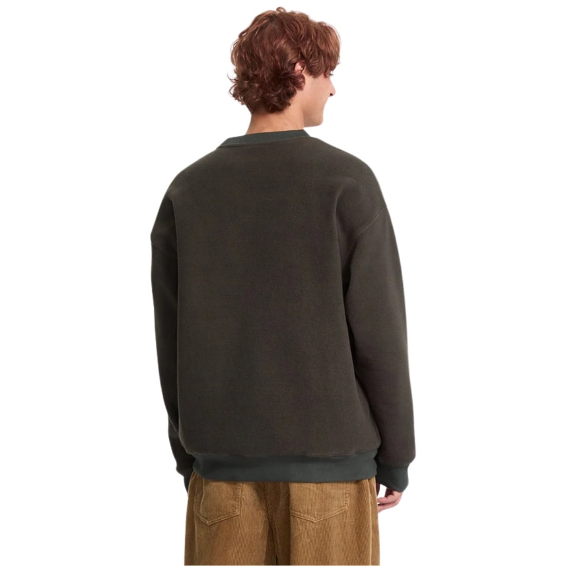 Volcom Too Kool Loose Fit Crew - Rinsed Black - Mens Crew Neck Sweatshirt by Volcom