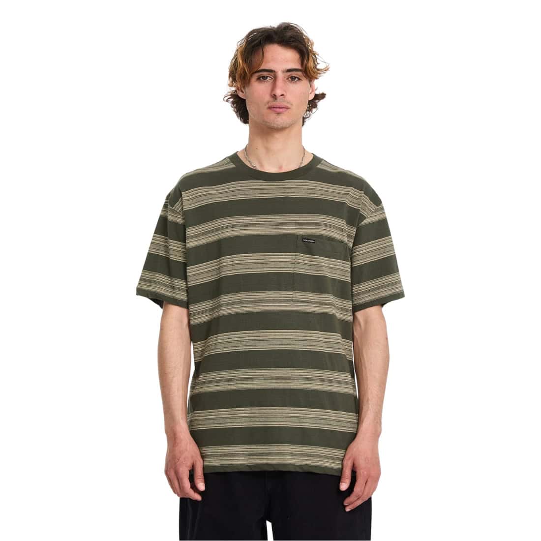 Volcom Twilight Crew - Squadron Green - Mens Pocket T-Shirt by Volcom