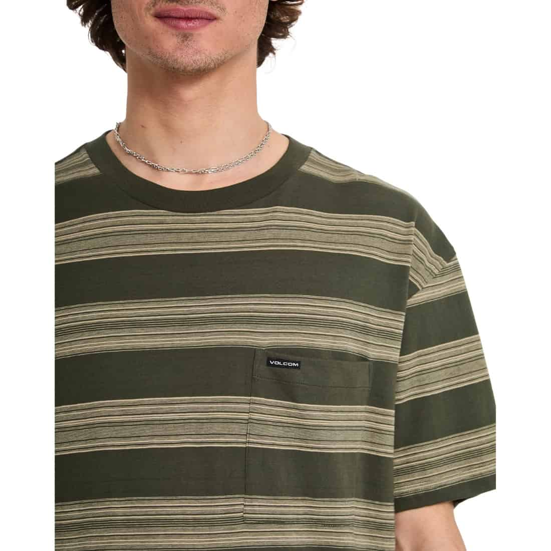 Volcom Twilight Crew - Squadron Green - Mens Pocket T-Shirt by Volcom