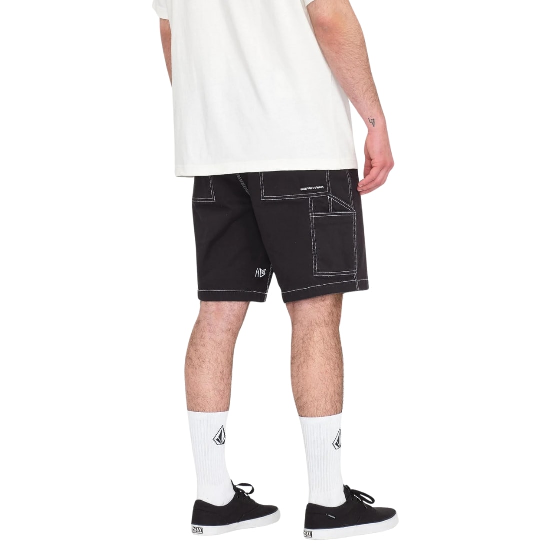 Volcom V Ent Hockey Dad Shorts 20&quot; - Black - Mens Denim Shorts by Volcom