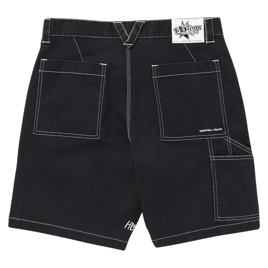 Volcom V Ent Hockey Dad Shorts 20&quot; - Black - Mens Denim Shorts by Volcom