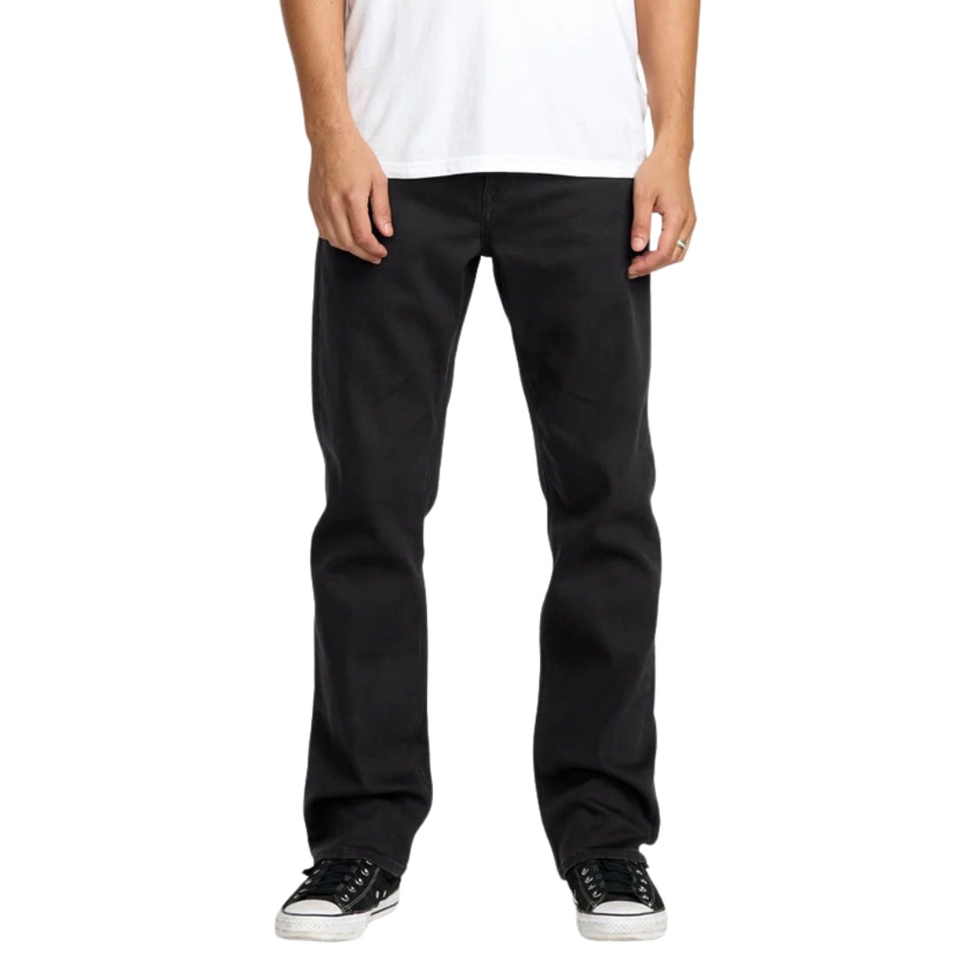 Volcom V Ent Pennywise Denim Jeans - Black On Black - Mens Regular/Straight Denim Jeans by Volcom