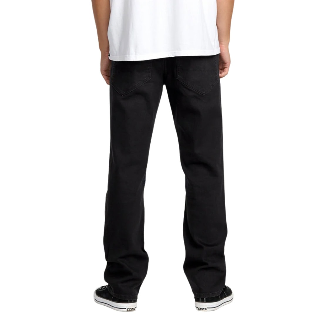 Volcom V Ent Pennywise Denim Jeans - Black On Black - Mens Regular/Straight Denim Jeans by Volcom