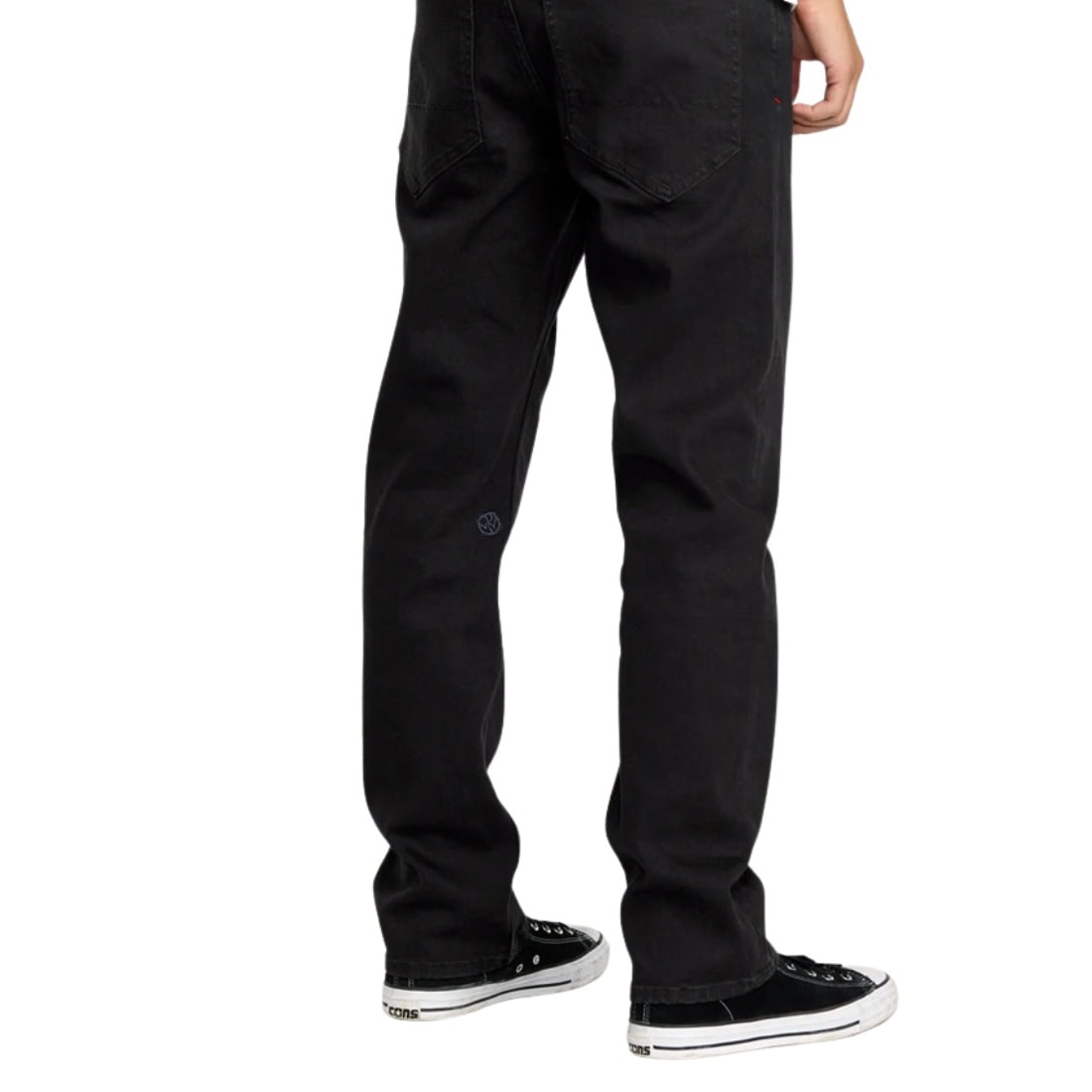 Volcom V Ent Pennywise Denim Jeans - Black On Black - Mens Regular/Straight Denim Jeans by Volcom