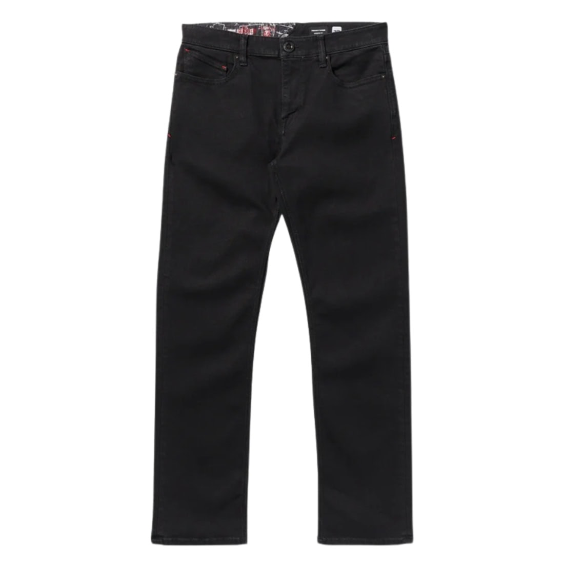 Volcom V Ent Pennywise Denim Jeans - Black On Black - Mens Regular/Straight Denim Jeans by Volcom