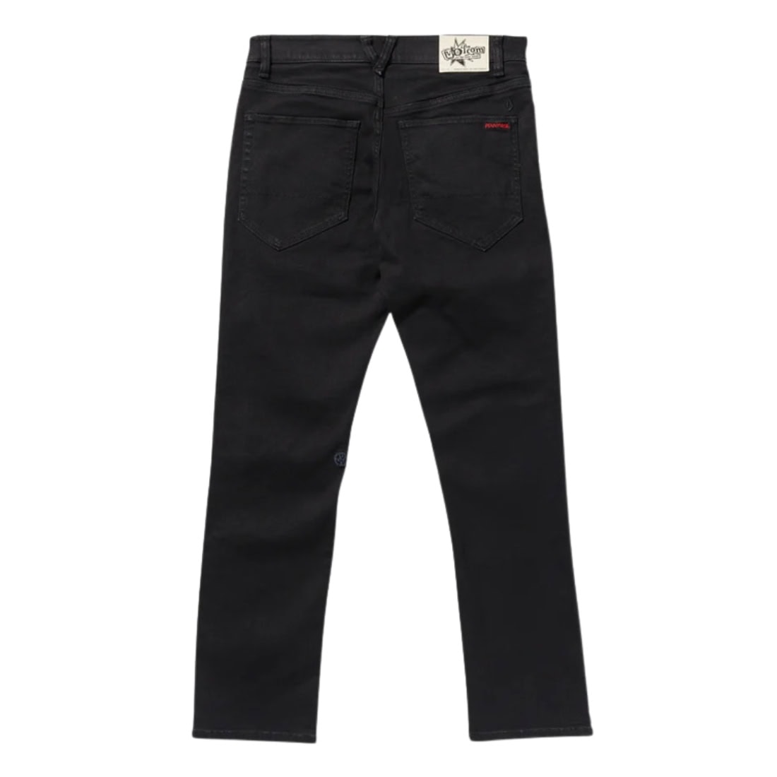 Volcom V Ent Pennywise Denim Jeans - Black On Black - Mens Regular/Straight Denim Jeans by Volcom