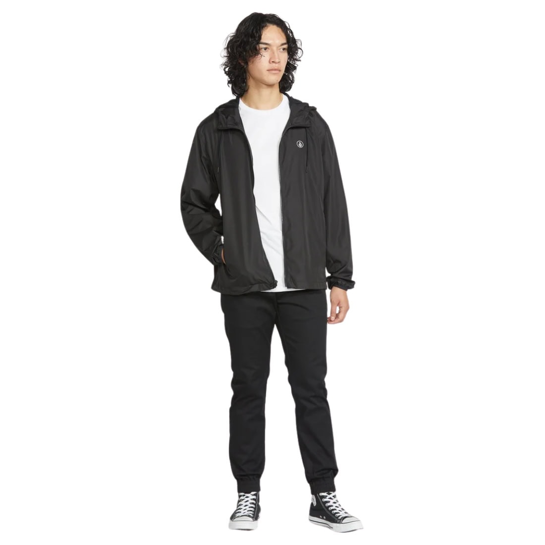 Volcom Wavern Jacket - Black - Mens Windbreaker/Rain Jacket by Volcom