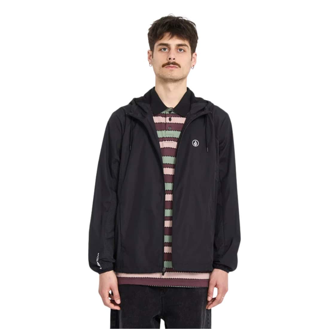 Volcom Wavern Jacket - New Black - Mens Windbreaker/Rain Jacket by Volcom