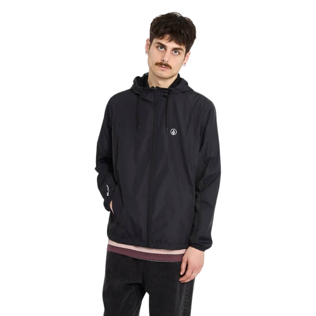 Volcom Wavern Jacket - New Black - Mens Windbreaker/Rain Jacket by Volcom